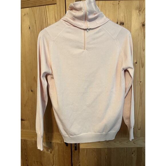 VTG Givenchy Sport Pink Turtleneck Qiana Nylon Size 36 - Picture 8 of 13